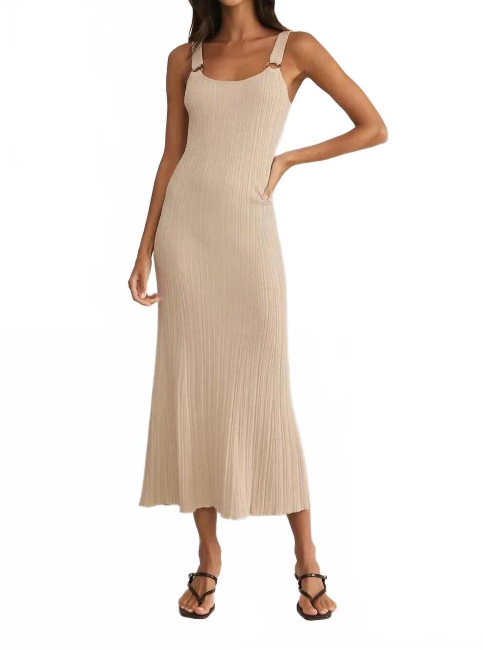 NEW Z SUPPLY salinas midi dress in sandshell